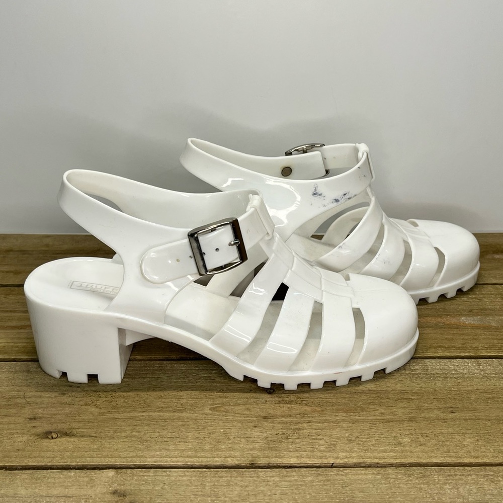 White rubber fisherman sandals - Picture 3 of 7